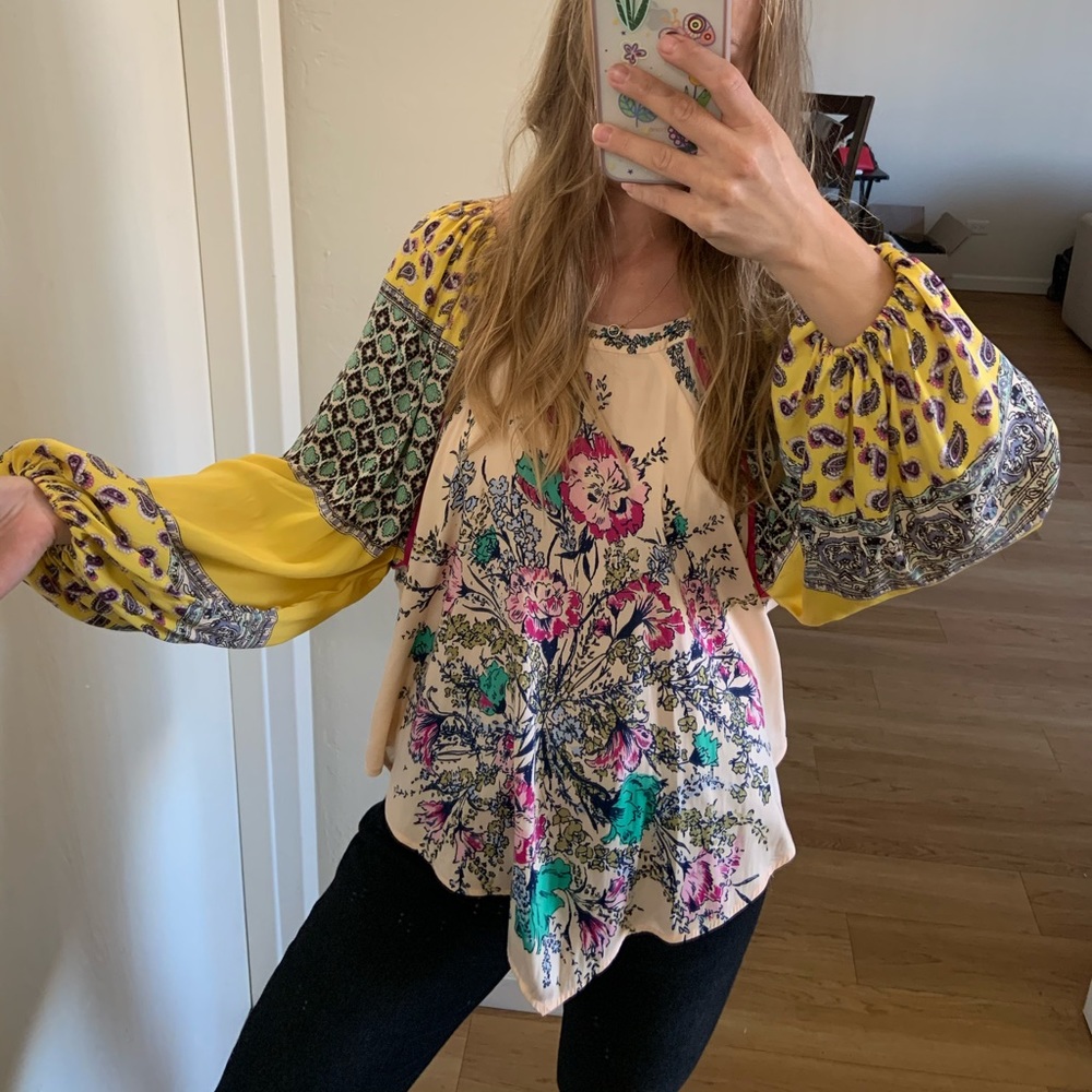 FREE PEOPLE floral top